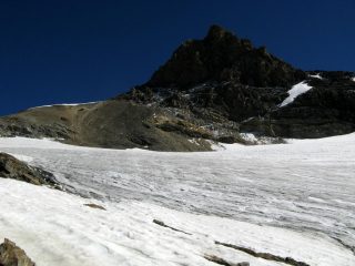 Punta Bassac Nord dal Ghiacciaio di San Martino