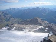 panorama verso valle dalla Gnifetti