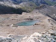 il lago salendo verso la vetta