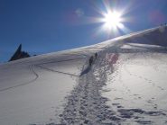 Sguardo indietro con il Dente del Gigante
