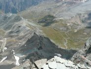 Sguardo in basso dalla cima