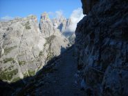 Inizio via Ferrata, sullo sfondo Cima Una
