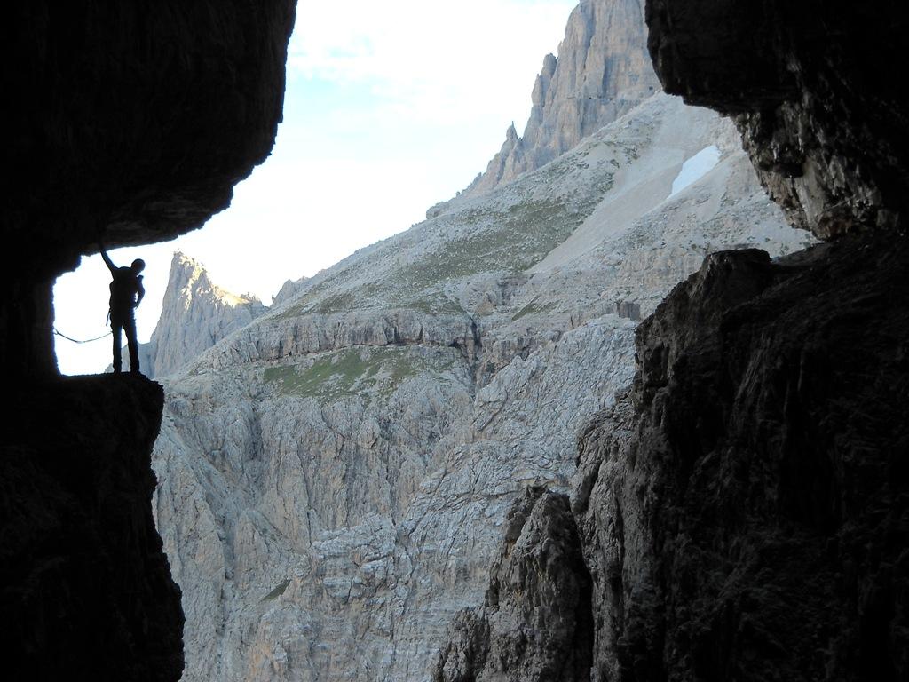 La gola della Cengia della Salvezza