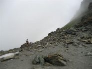 colle di vallanta, comincia la discesa