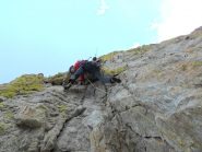 Stefano sul tiro di 6b+