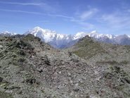 la calotta della tour ronde con sullo sfondo il m. bianco