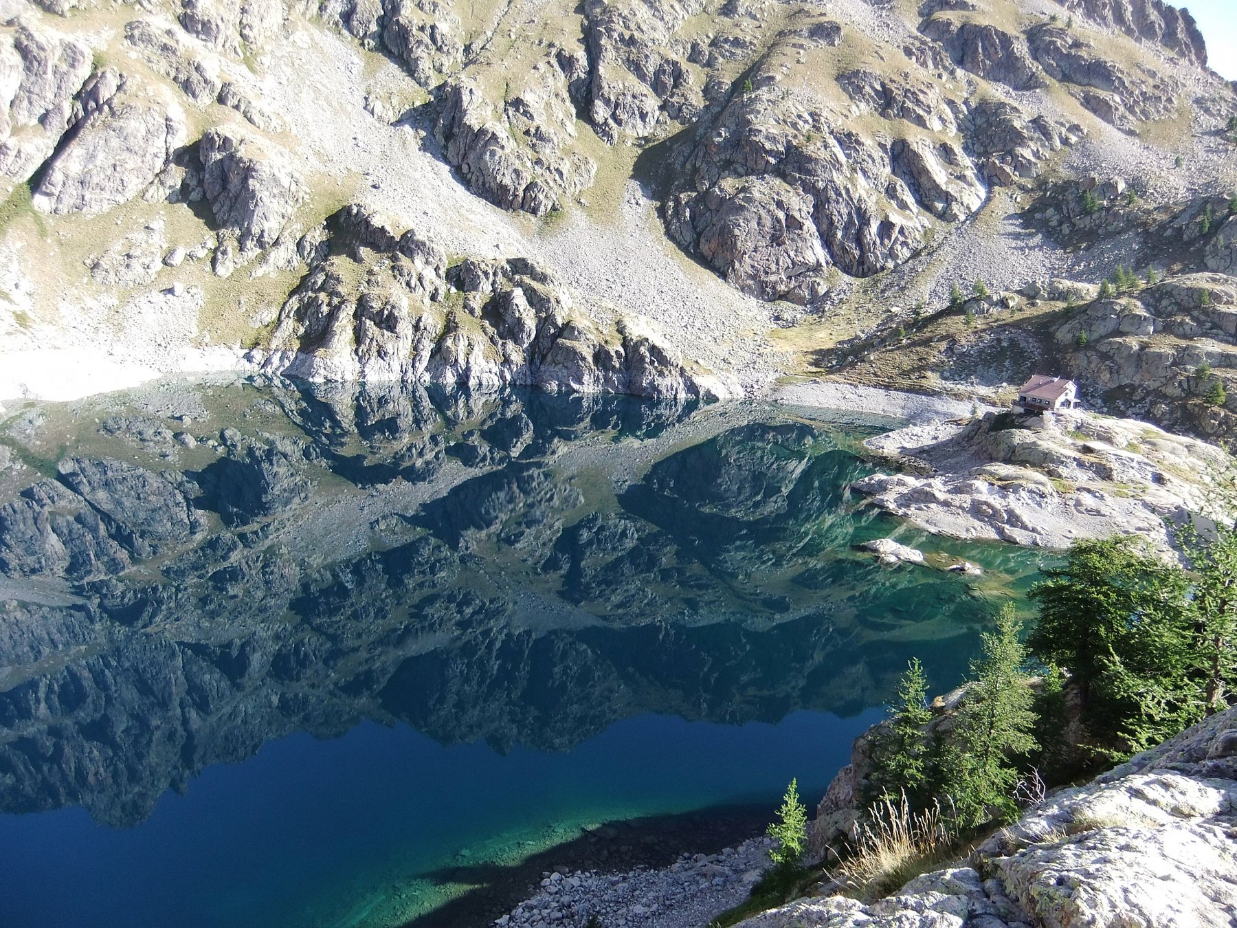 Lac Vert e rifugio Valmasque
