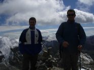 Io con Sandro in punta al Ciaslaras..... che freddo!