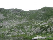 Dal 1° lago: Cima Carpior e q.ta 2236 e versante di salita