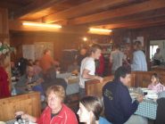 il caloroso ambiente  del Rifugio Epee'