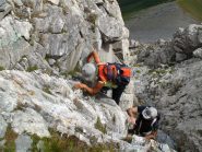 Qualche facile passo di arrampicata