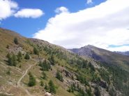 Sentiero verso il colle del Beth