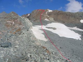 la parte finale della salita