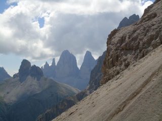 Le tre cime dal colle