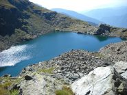 Vista sul lago e la val Chisone
