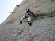 Sanet sul muro di L7 (6c)