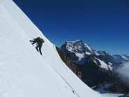 Salendo il pendio finale (unico tratto ripido di circa 50 m di tuttta la salita)