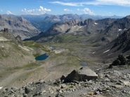 Il vallone di discesa verso l'Italia e i bei laghi