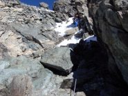 Traverso delicato sotto l'anticima