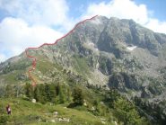 parte alta del percorso del sent 2D
