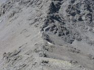 la dorsale/cresta finale dal colle