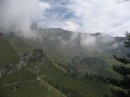 LA CRESTA DELLA NS DISCESA E LA LUNGA STRADA CHE CI RIPORTA ALLA RIPOSA