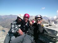 Luigi, Annalisa e Stefano sulla cima NE