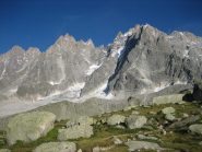 La linea della nostra via a destra del Pilier Rouge.