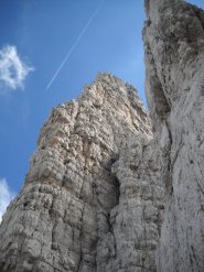 La normale per la vetta con alcune cordate