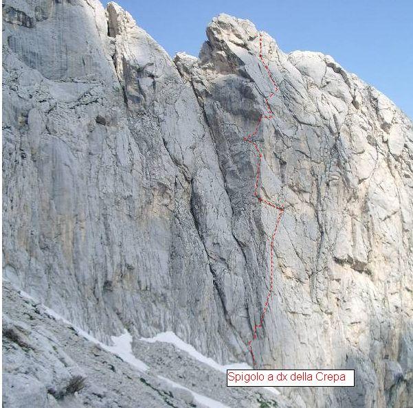 Spigolo a dx della Crepa