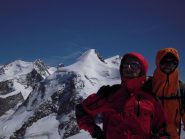 In vetta al Polluce, Matteo ed io, dietro i Lyskamm