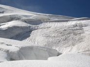 Il tratto esposto visto dal basso