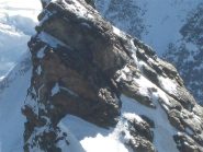 Particolare cresta ovest Breithorn orientale