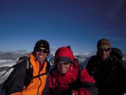 Io, Matteo e Laurent in vetta