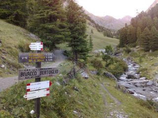 il bivio per il passo san chiaffredo
