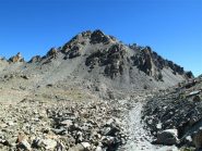 La Trento, si vede a sinistra nel centro il canale di salita