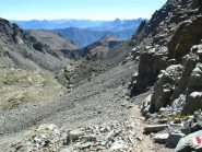 In discesa verso il Vallone dei Duc