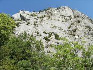 la parete su cui si svolge la via