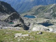 Vista sui laghi sottostanti