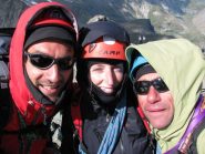 in vetta con Chiara e Fabio