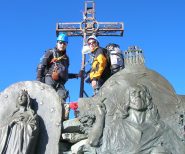 Io e Chiara in vetta