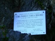 Cartello posizionato poco prima dell'inizio della ferrata