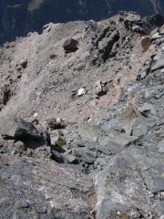 il bivacco dalla cima del torrione