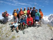 Il gruppo in vetta