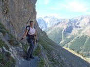 lungo la ferrata - gruppo Ecrins sullo sfondo