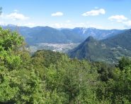 Panorama su Pergine e la Valsugana