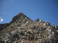 la cresta per la cima
