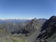 panorama verso il Rosa ed il Cervino