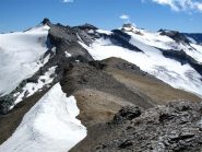 Dal Gran Vaudala Sud, uno sguardo sulla cresta percorsa