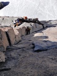 il magbnifico diedro di 45m del 2° tiro